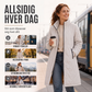 Unisex middels lang vattert vinterjakke