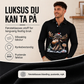 Langermet kragegenser for menn med elgtrykk
