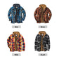 ⏳ Nieuwe aankomsten 50% korting ⏰  Quilted gevoerde plaid jas met capuchon voor heren