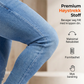 Menns skinny fit stretch cargo-jeans