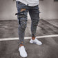 Menns skinny fit stretch cargo-jeans