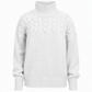 🔥 49% RABATT ❄️ Ensfarget Kabelstrikket Genser med Rullekrage til Dame – Varm, Myk & Elegant