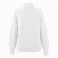 🔥 49% RABATT ❄️ Ensfarget Kabelstrikket Genser med Rullekrage til Dame – Varm, Myk & Elegant