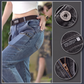 Elastiske jeans med rette ben for menn