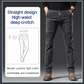 Elastiske jeans med rette ben for menn