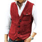 Herre uformell vintage V-hals vest