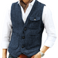 Herre uformell vintage V-hals vest