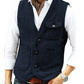 Herre uformell vintage V-hals vest