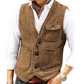 Herre uformell vintage V-hals vest