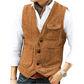 Herre uformell vintage V-hals vest