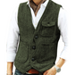 Herre uformell vintage V-hals vest