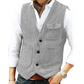 Herre uformell vintage V-hals vest