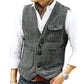 Herre uformell vintage V-hals vest