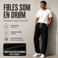 Løse, rette denim-bukser for menn
