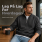 Uformell varm genser med halv glidelås for menn