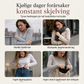 Varm damegenser med rund hals og lange ermer