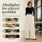 Høyjaljede vide bukser for kvinner