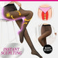 Faux Sheer Elastisk Tights med varmt plysjfôr