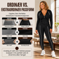 Treningsdress med glidelåsgenser og leggings for kvinner