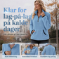 Dame halvt glidelås varm plysj genser