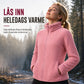 Unisex vendbar varm glidelåskjakke med stående krage