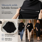 Elegant strikket sjal for kvinner, ensfarget, løs passform, allsidig kappe