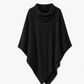 Elegant strikket sjal for kvinner, ensfarget, løs passform, allsidig kappe