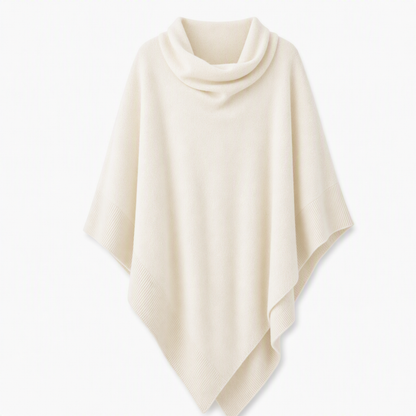 Elegant strikket sjal for kvinner, ensfarget, løs passform, allsidig kappe