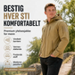 Vindtett softshell-termojakke for menn