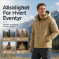 Vindtett softshell-termojakke for menn