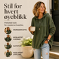 Kvinner uformell denim-genser med hette