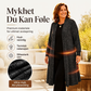 Dame koselig ribbestrikket lang cardigan