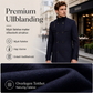 Dobbeltradet trenchcoat i slim fit for menn