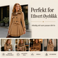 Elegant tweedelt frakk for damer
