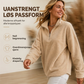 Avslappet og koselig quarter-zip-genser for kvinner