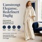 Asymmetrisk turtleneck poncho-strikkegenser for kvinner