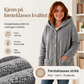 Vennlig koselig hettejakke for kvinner til vinterbruk