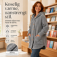 Vennlig koselig hettejakke for kvinner til vinterbruk