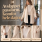 Dame uformell plysj jakke med hette
