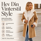 Elegant vinterfrakk i ull for kvinner