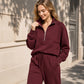 ✨👚 Avslappet oversized-genser for kvinner | Rund hals, lange ermer og trendy rynkedetaljer