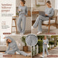 Avslappende strikket loungewear-sett for kvinner