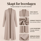 Lang maxi-cardigan med åpen front for kvinner
