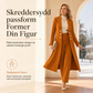 Elegant to-dørs høstoutfit for kvinner med retro langermet kåpe og enkle bukser