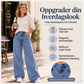 Damesperlepyntede bredbuksede jeans