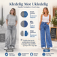 Damesperlepyntede bredbuksede jeans