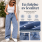 Damesperlepyntede bredbuksede jeans