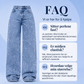 Damesperlepyntede bredbuksede jeans
