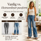 Dames vintage wide-leg jeans met raw rand