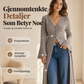 Dame strikket lang åpen cardigan